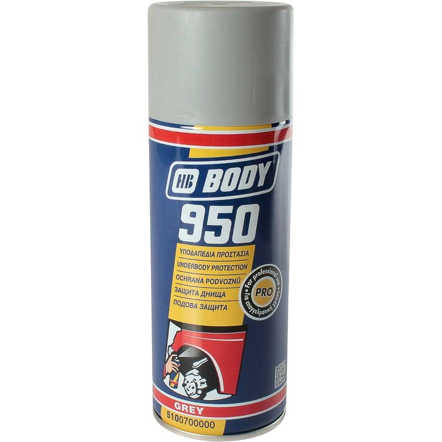 Мастика BODY 950 каучук. (антиграв) сер. 400мл