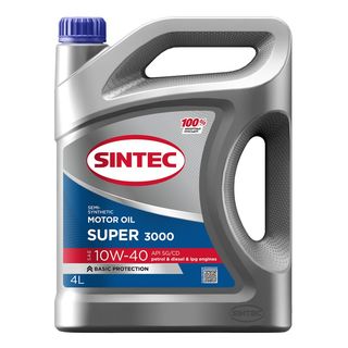 Масло SINTEC супер10W40 4л полусинтетика