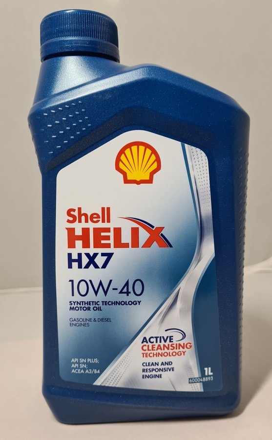 Масло Shell Helix HX7 10/40 п/с 1л синяя канистра Финляндия