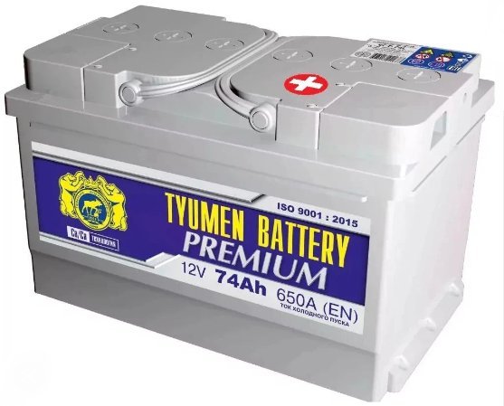 Аккумулятор 6 СТ Тюмень 61 L прям пол PREMIUM 242x175x175 /форд/