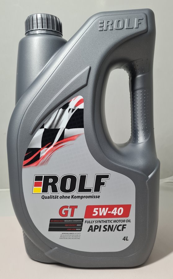 Масло ROLF GT SN/CF 5W40 4л синтетика