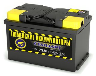 Аккумулятор 6 СТ Тюмень 74 L обр пол STANDART 278x175x175 /форд,логан/