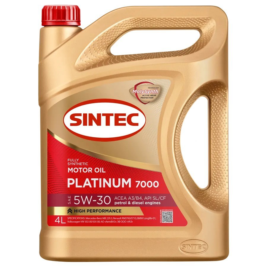 Масло SINTEC Platinum 5W30 4л синтетика