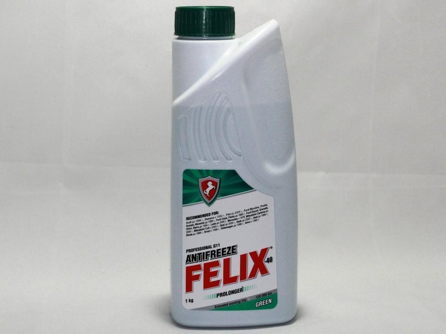 Антифриз 1 кг зеленый "Felix Prolonger-40" (уп 15 шт) Феликс