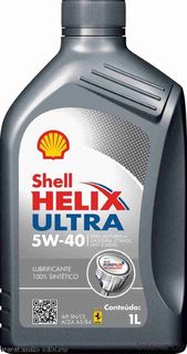 Масло Shell Helix Ultra 5/40 синтетика 1л серая канистра Финляндия