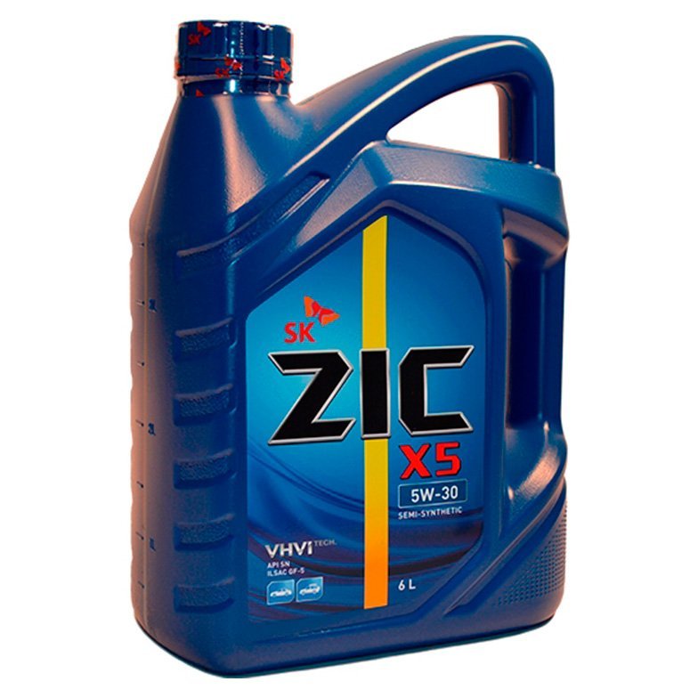 Масло ZIC Х5 SL 5/30 п/с 6 л Корея