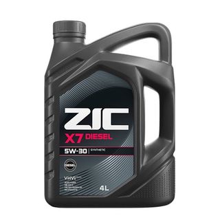 Масло ZIC Х7 LS DIESEL 5/30 1л синтетика серая канистра Корея