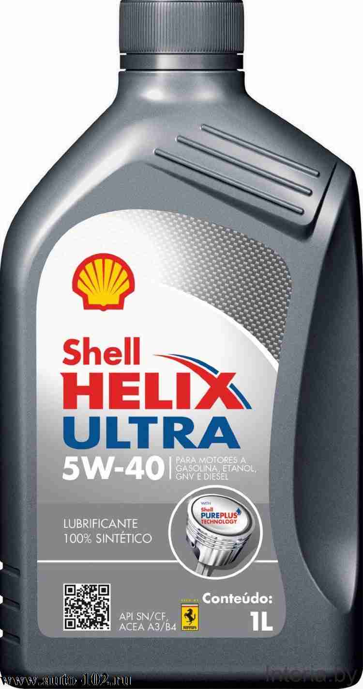 масло Shell Helix Ultra PURE PLUS 5(40 1л сер.