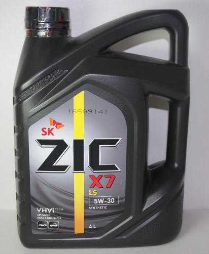 масло ZIC Х7  4 л синтетика